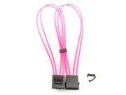 Kobra Cable MAX 4pin EZ Pinch Molex Extension UV Pink 24in.
