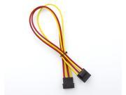 Kobra Cable MAX 4pin EZ Pinch Molex Extension Yellow Red 24in.