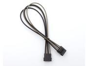Kobra Cable MAX 4pin EZ Pinch Molex Extension Black Tan 8in.