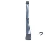 Kobra Cable MAX 4pin EZ Pinch Molex Extension Steel Blue 8in.