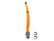 Kobra Cable MAX 6pin PCI E Extension UV Orange 8in.