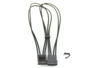 Kobra Cable MAX 4pin EZ Pinch Molex Extension Black 24in.