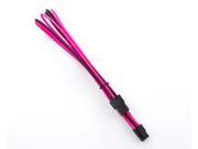 Kobra Cable MAX 6pin PCI Extension Black UV Pink 8in.