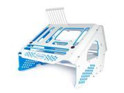 Praxis WetBench White w Solid Light Blue PMMA Accents