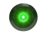 PrimoChill Black Aluminum Latching Vandal Switch 16mm Dot Illumination Green LED