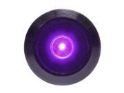 PrimoChill Black Aluminum Latching Vandal Switch 16mm Dot Illumination Purple LED