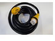 25 50 Amp RV Cord W Yellow Detachable Receptacle