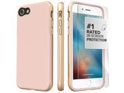 SaharaCase iPhone 7 Rose Gold Case Trend Protective Kit Bundle with ZeroDamage Tempered Glass Screen Protector