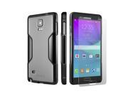 SaharaCase Galaxy Note 4 Mist Gray Case Classic Protection Kit with ZeroDamage Tempered Glass