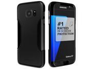 SaharaCase Galaxy S7 Scorpion Black Case Classic Protection Kit with ZeroDamage Tempered Glass