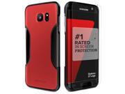 SaharaCase Galaxy S7 Viper Red Case Classic Protection Kit with ZeroDamage Tempered Glass