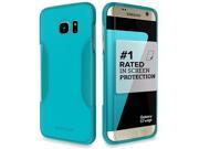 SaharaCase Galaxy S7 Edge Oasis Teal Case Classic Protection Kit with ZeroDamage Tempered Glass