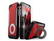 SaharaCase iPhone 6 6s Red Case Kickstand Protective Kit Bundle with ZeroDamage Tempered Glass