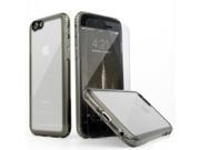 SaharaCase iPhone 6 6s Gray Case Clear Protective Kit Bundle with ZeroDamage Tempered Glass