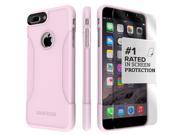 SaharaCase iPhone 7 Plus Desert Rose Pink Case Classic Protective Kit Bundle with ZeroDamage Tempered Glass