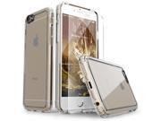 SaharaCase iPhone 6 6s Crystal Case Clear Protective Kit Bundle with ZeroDamage Tempered Glass