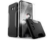 SaharaCase Galaxy S6 Edge Plus Black Case Classic Protective Kit Bundle with ZeroDamage Tempered Glass