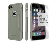 SaharaCase iPhone 7 Plus Military Green Case Classic Protective Kit Bundle with ZeroDamage Tempered Glass