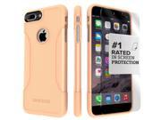 SaharaCase iPhone 7 Plus Sunset Peach Case Classic Protective Kit Bundle with ZeroDamage Tempered Glass