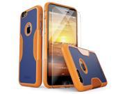 SaharaCase iPhone 6 6s Blazing Sun Orange Case Classic Protective Kit Bundle with ZeroDamage Tempered Glass