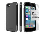 SaharaCase® iPhone 7 Mist Gray Case Inspire Protective Kit Bundle with ZeroDamage® Tempered Glass