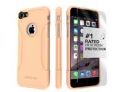 SaharaCase® iPhone 7 Sunset Peach Case Classic Protective Kit Bundle with ZeroDamage® Tempered Glass