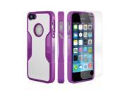 SaharaCase iPhone SE 5s 5 Saffron Purple Case Classic Protective Kit Bundle with ZeroDamage Tempered Glass