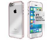 SaharaCase iPhone SE 5s 5 Rose Gold Case Clear Protective Kit Bundle with ZeroDamage Tempered Glass