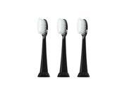 Aura Clean Toothbrush Replacement Head 3 pack Black