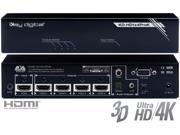 Key Digital KD HD1x4ProK 1x4 I O HDMI Distribution Amplifier w Audio De embedder