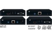 Key Digital KD X400POHK Power over HDBaseT HDMI via CAT5e 6 Extender Tx Rx