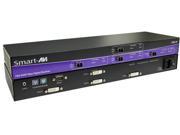 Smartavi FDX M4PS Multi mode Quad DVI D Fiber Optic Extender Kit 1400ft DDC