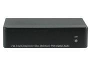 Shinybow ANI 1X2COMPDA 1x2 Component Video RCA Splitter Distribution Amplifier