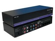 Smartavi HDC 400S 1x4 Component Audio IR RS 232 Splitter Extender 1000ft