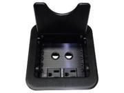 Altinex CNK261 TABLETOP INTERCONNECT BOX WITH US AC POWER GROMMETS Black