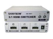 Shinybow SB 5601 2x1 Auto Scan HDMI Selector Switcher