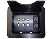 Altinex CNK260 MODULAR TABLETOP BOX W US POWER RETAINING GROMMETS Black