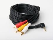 2m 6ft Stereo Audio Video A V AV Cable for Sony JVC Canon Camcorder to TV