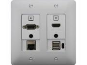 HDMI VGA Ethernet USB Host WP Extender Tx White