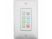 8 Button Backlit Wall Control Panel White