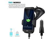 10.8W Fast Charger Qi Wireless Car Charger Charging Pad for Samsung Galaxy S8 S8+S7 Edge + Car Suction Mount Stand