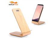 Wood Grain 10W Fast Wireless Charger Pad For Samsung Galaxy S8/S8+/S7/S7 edge/Note5 Quick Wireless Charging Stand for iPhone 8/X