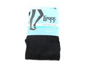 Leggs 96% Nylon 4% Spandex Size L Black Denier Sheer Opaque Tights