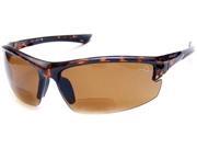 Readers.com The Coyote Polarized Bifocal BP 7 2.50 Tortoise with Amber Reading Glasses