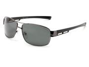 Sunglass Warehouse Ottawa 8137 Glossy Grey Frame with Smoke Lenses Mens Aviator Sunglasses