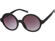Readers.com The Iris Bifocal Sun Reader 2.25 Black with Smoke Unisex Round Reading Sunglasses
