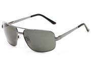 Readers.com The Sherlock Polarized Bifocal Sun Reader 1.50 Grey with Smoke Unisex Aviator Reading Sunglasses