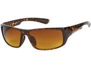 Readers.com The Gordon High Density Bifocal Driving Reader 2.00 Tortoise with Amber Unisex Sport Wrap Around Reading Sunglasses