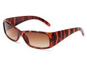 Readers.com The Cascade Sun Reader 1.25 Tortoise with Amber Unisex Rectangle Reading Sunglasses