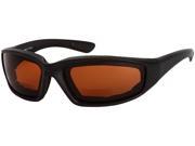 Readers.com The Trailblazer Bifocal Driving Reader 2.00 Black with Amber Unisex Sport Wrap Around Reading Sunglasses